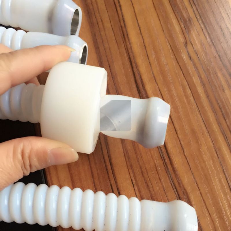 PTFE Corrugated Tubing With Plastic Ball For Connection